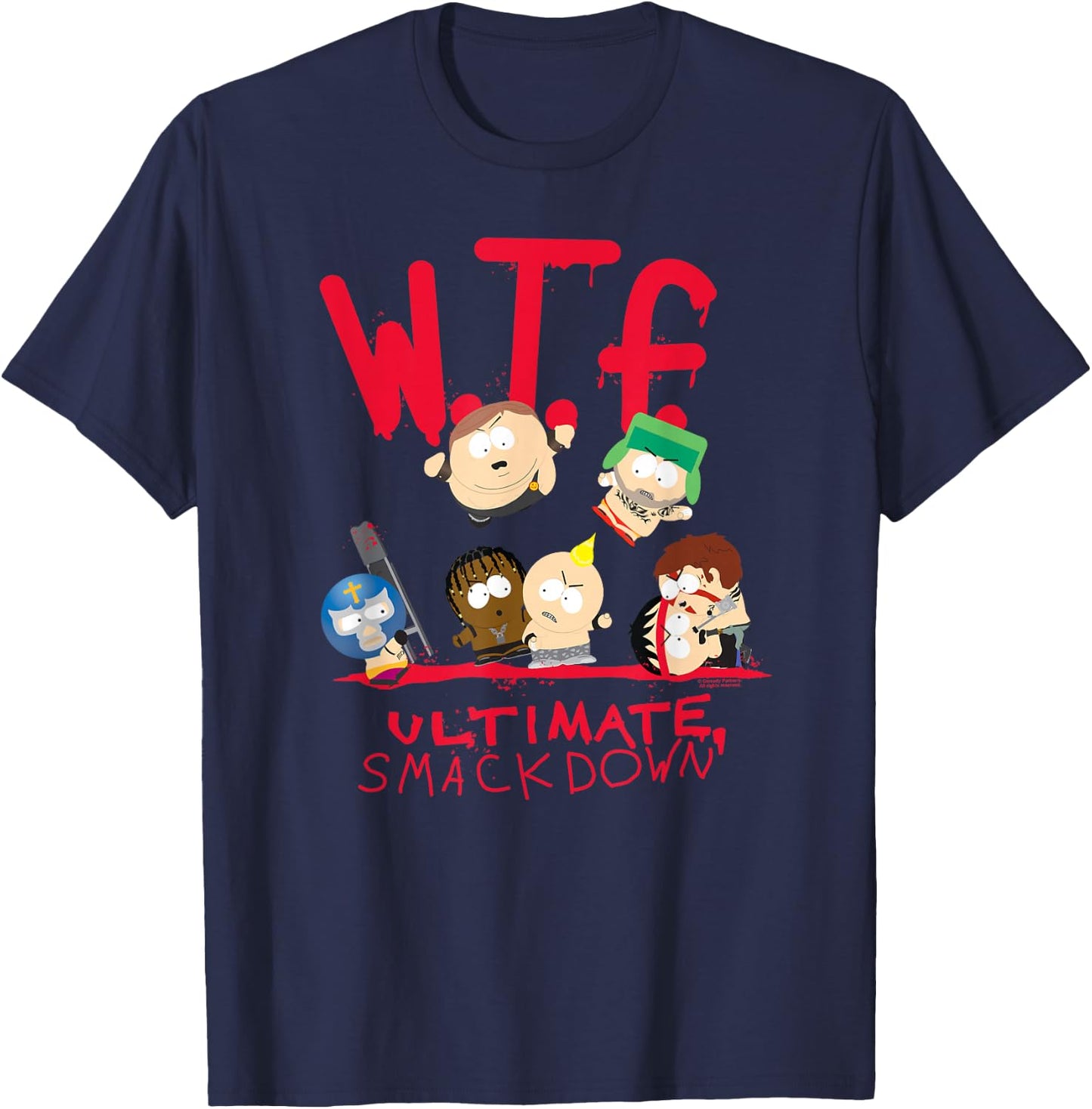 South Park WTF Ultimate Smackdown T-Shirt - T-Shirt | Navy