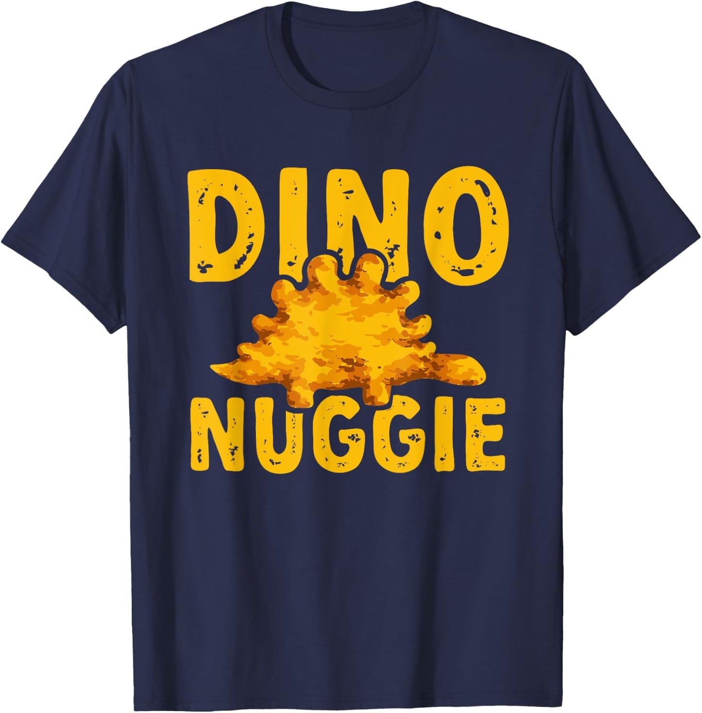 Dino Nuggets Dino Nuggie Dinosaur Chicken Nugget T-Shirt - T-Shirt | Navy