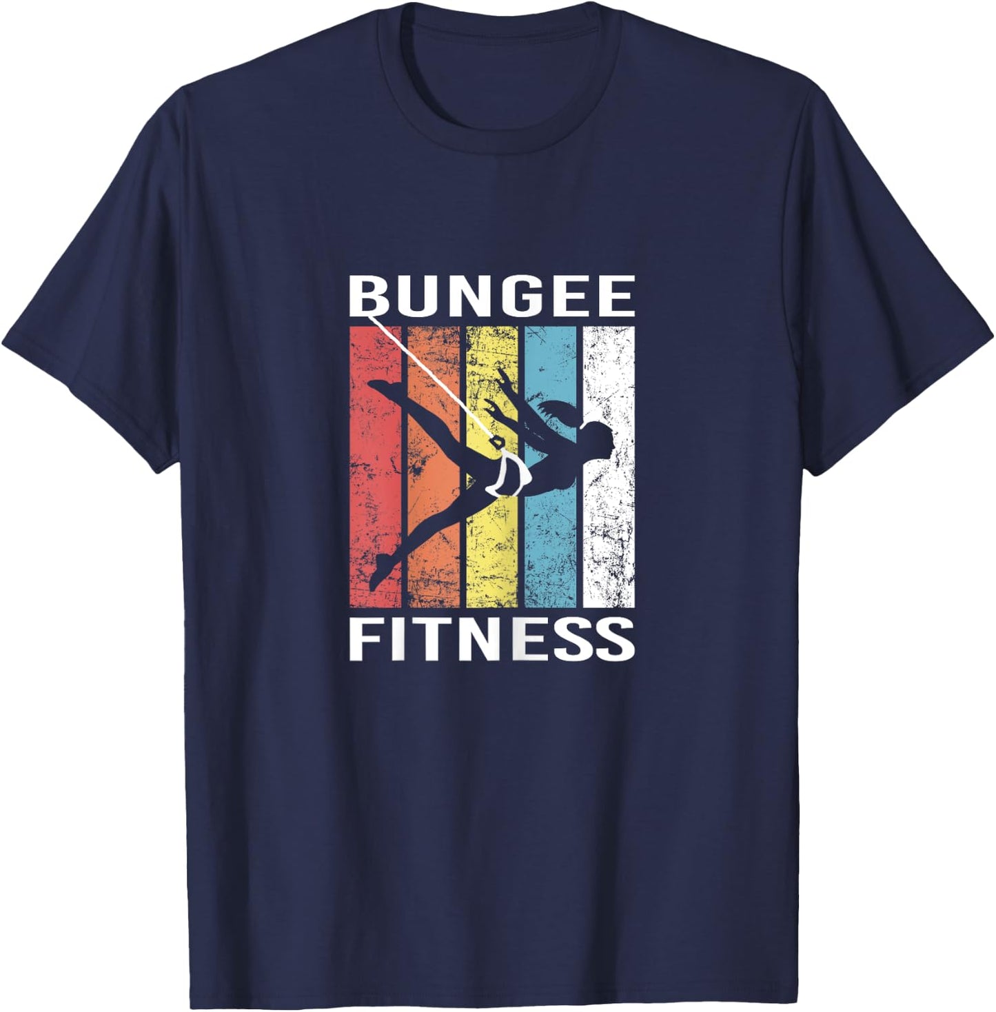 Bungee Fitness Training Fly Sling Workout Equipment T-Shirt - T-Shirt | Navy