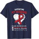 My Husband Multiple Myeloma Awareness Ribbon Warrior Gifts T-Shirt - T-Shirt | Navy