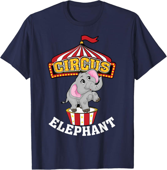 Funny Circus Elephant | Cool Circus Animal Tamer Fan Gift T-Shirt - T-Shirt | Navy