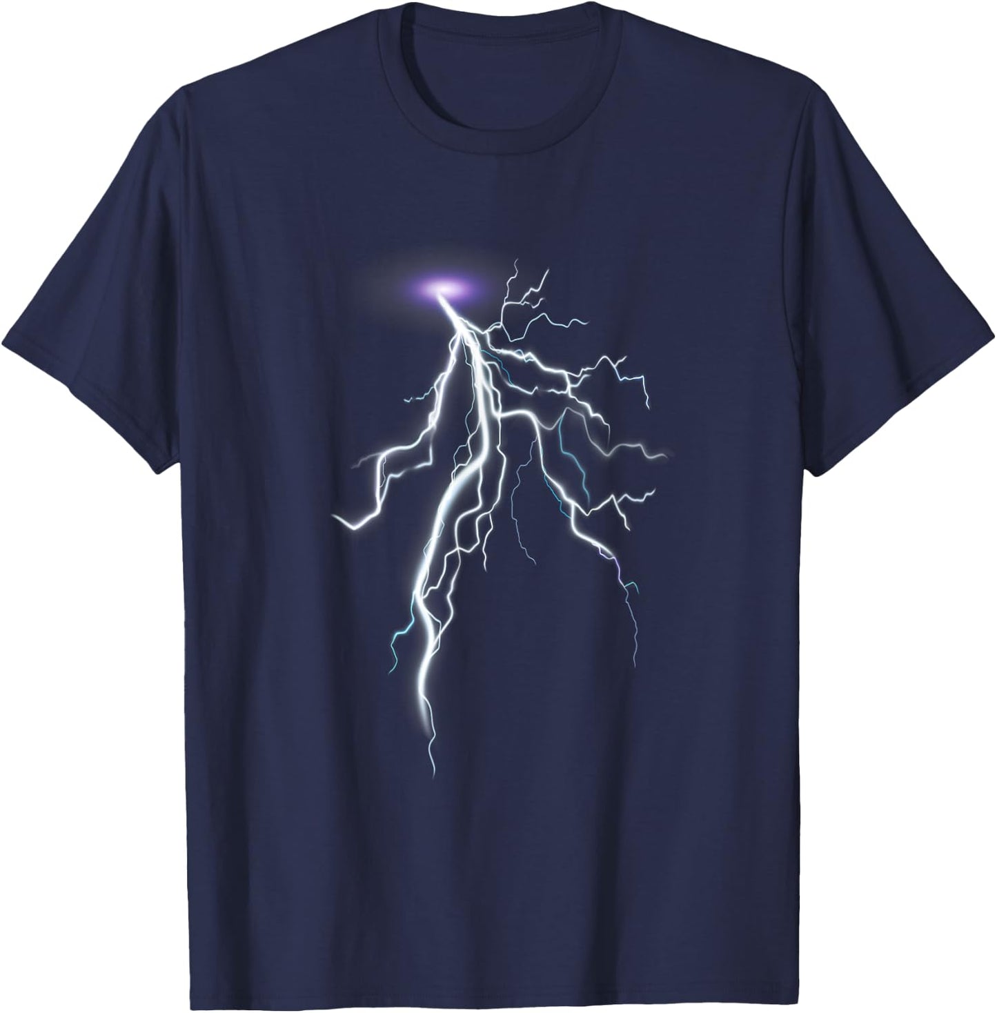 Lightning Storms I Lightning Bolt T-Shirt - T-Shirt | Navy