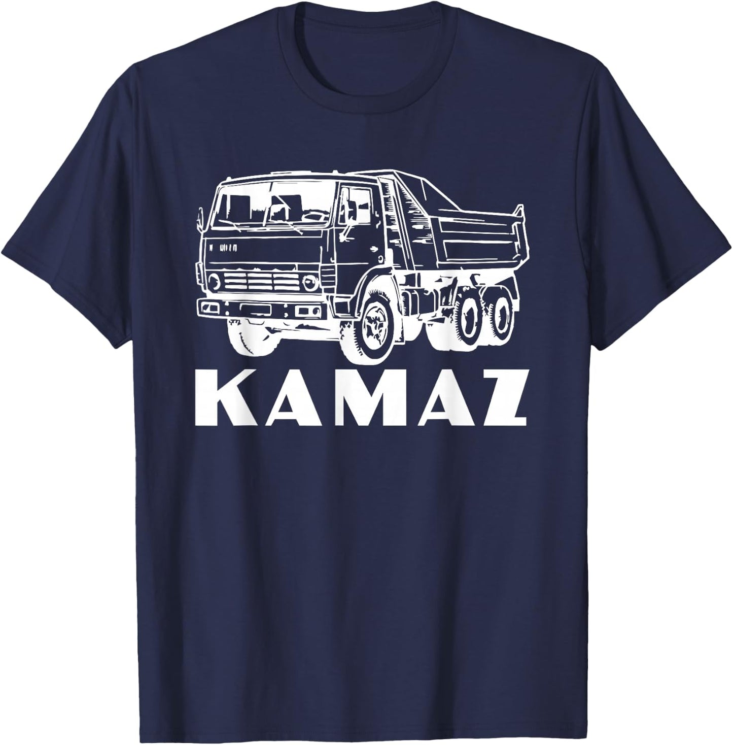 Russian Truck Driver Kamaz Russia T-Shirt - T-Shirt | Navy