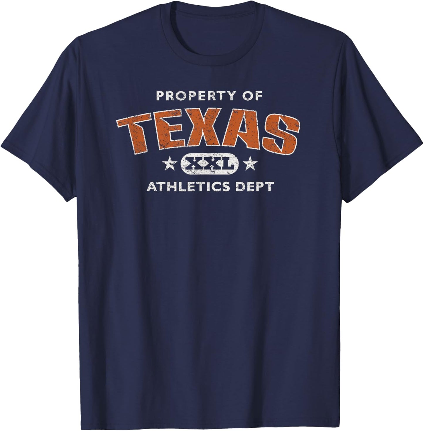 Property of Texas Athletics Dept XXL T-Shirt - T-Shirt | Navy