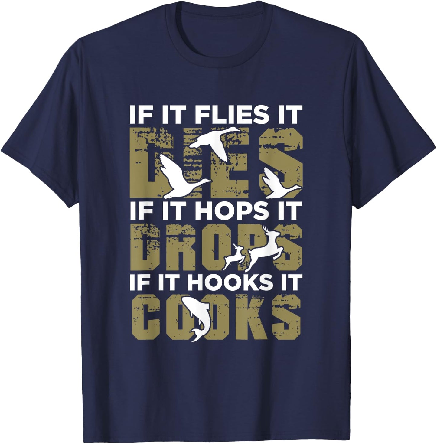 Hunting Shirt Funny Hunter Gift Women Deer Hunt T-Shirt - T-Shirt | Navy