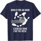 Funny Bowling Gift Lazy Bowlers T-Shirt - T-Shirt | Navy