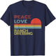 Peace Love Ranch Dressing Retro Vintage T-Shirt - T-Shirt | Navy
