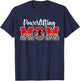 Powerlifting Mom Leopard Mom Of A Powerlifter Mother T-Shirt - T-Shirt | Navy