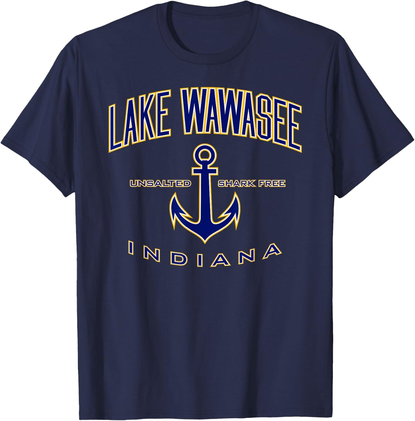 Lake Wawasee IN T-Shirt - T-Shirt | Navy