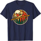 Vintage Camp Sherman, Oregon Mountain Hiking Souvenir Print T-Shirt - T-Shirt | Navy