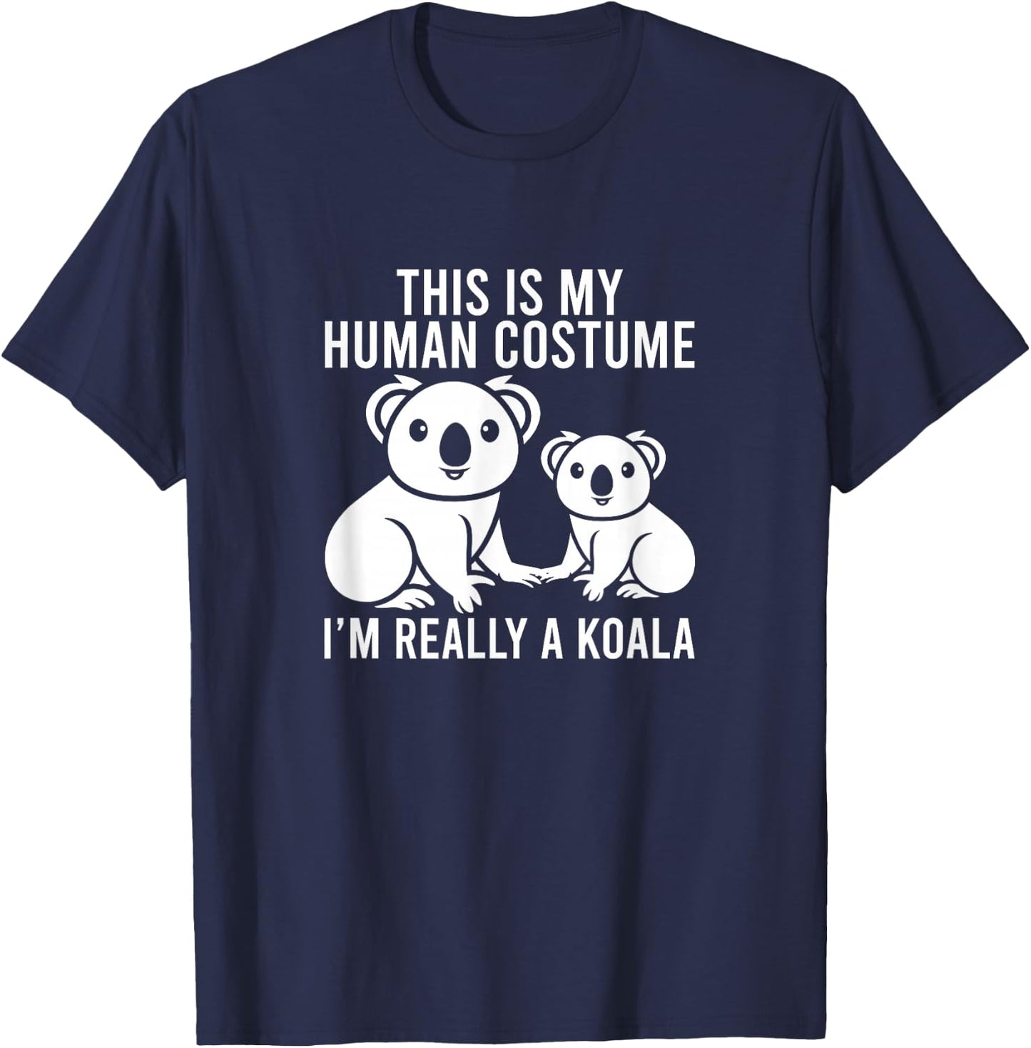 Koala Costume Men Women Boys Girls Australian Koala Bear T-Shirt - T-Shirt | Navy