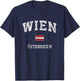 Vienna Austria Vienna Vintage Athletic Sports Design T-Shirt - T-Shirt | Navy