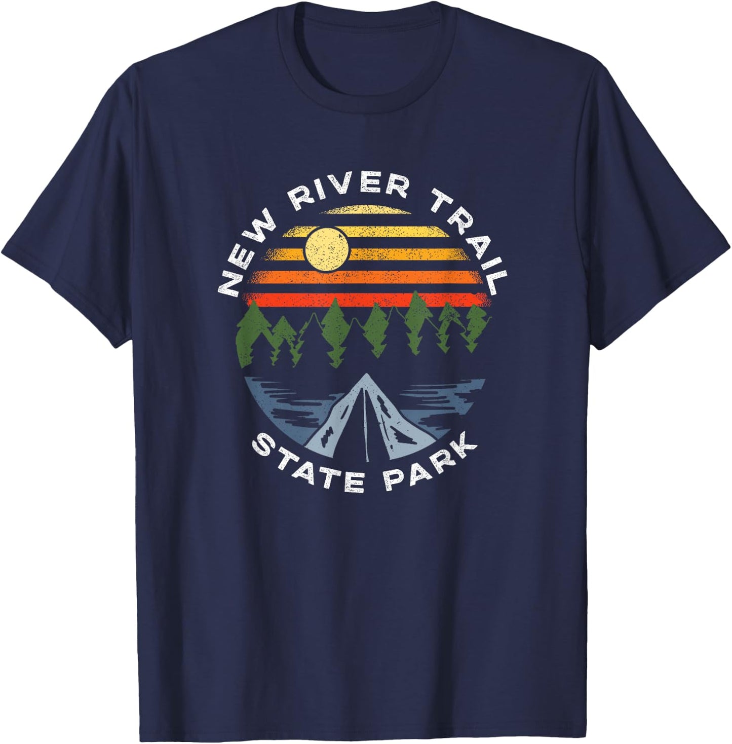 New River Trail State Park Virginia Camping VA Souvenir T-Shirt - T-Shirt | Navy