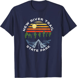 New River Trail State Park Virginia Camping VA Souvenir T-Shirt - T-Shirt | Navy