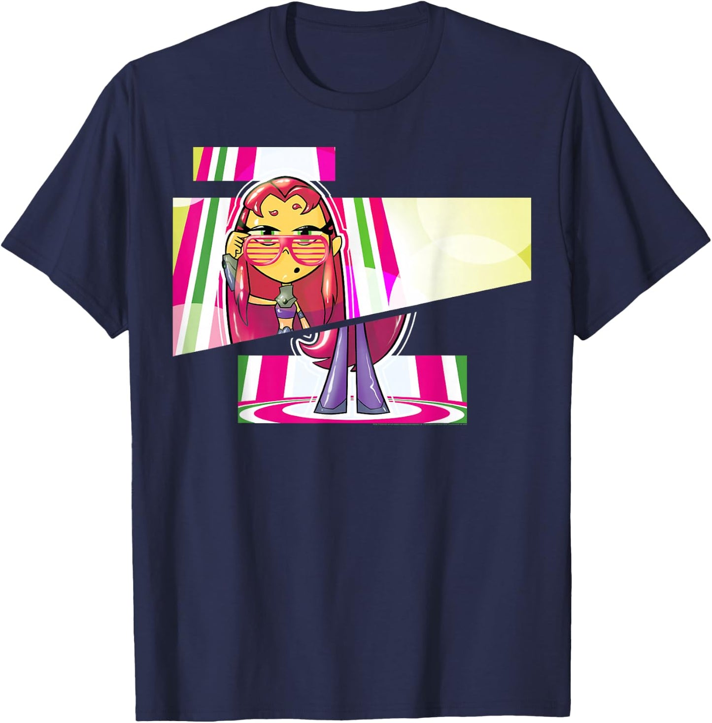 DC Comics Teen Titans Go! Starfire Cut Panels T-Shirt - T-Shirt | Navy