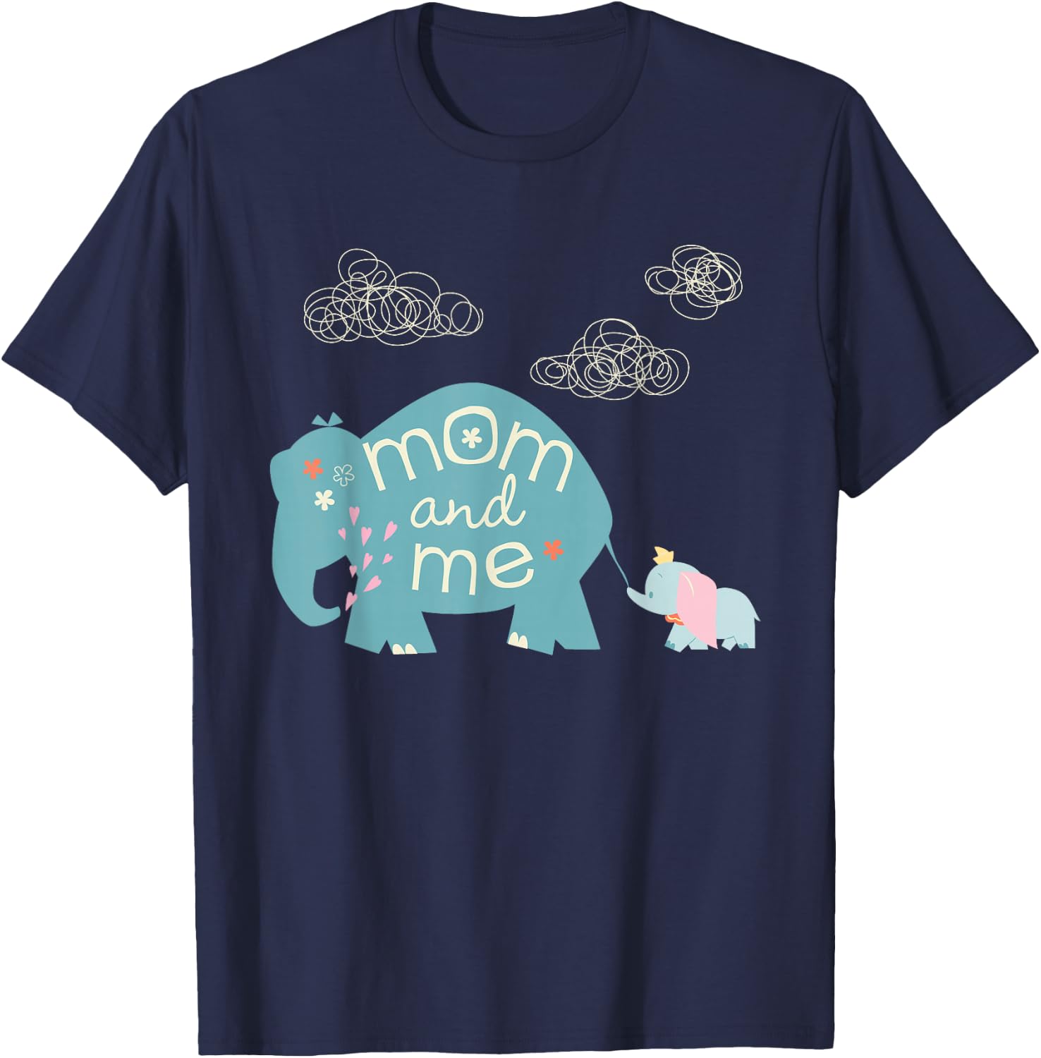 Disney Dumbo Cute Elephant Mom and Me Mother's Day T-Shirt - T-Shirt | Navy