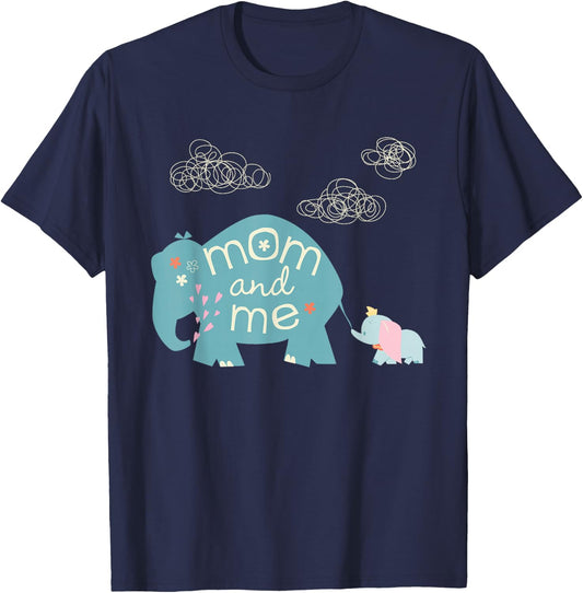 Disney Dumbo Cute Elephant Mom and Me Mother's Day T-Shirt - T-Shirt | Navy