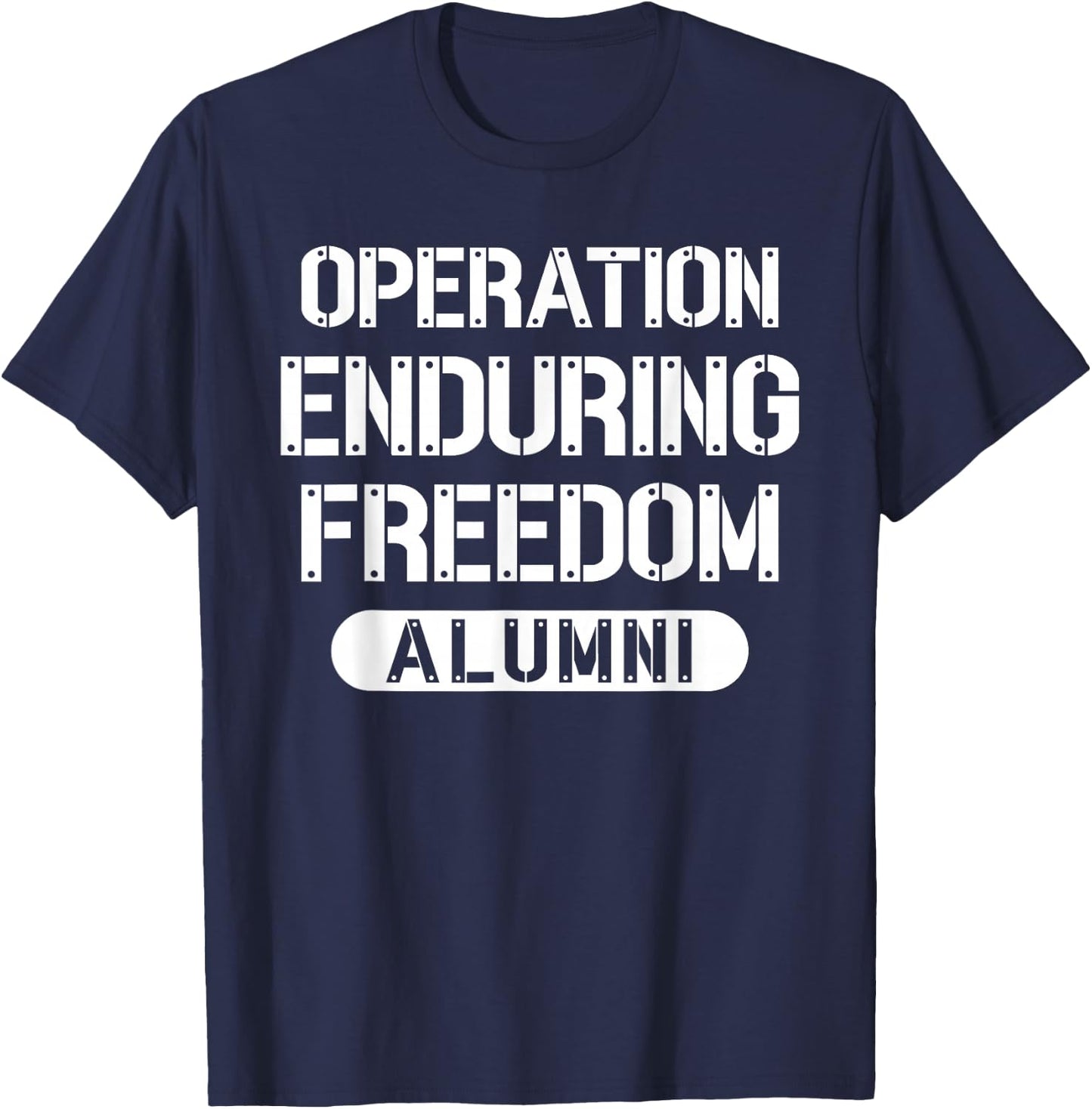 Operation Enduring Freedom Alumni Afghanistan OEF Veteran T-Shirt - T-Shirt | Navy
