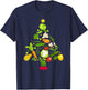 Vegetable Christmas Tree Funny Vegetarian Vegan Xmas Gift T-Shirt - T-Shirt | Navy