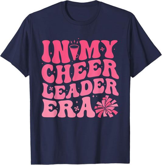 In My Cheerleader Era Cheerleading Funny Cheer Women Girls T-Shirt - T-Shirt | Navy