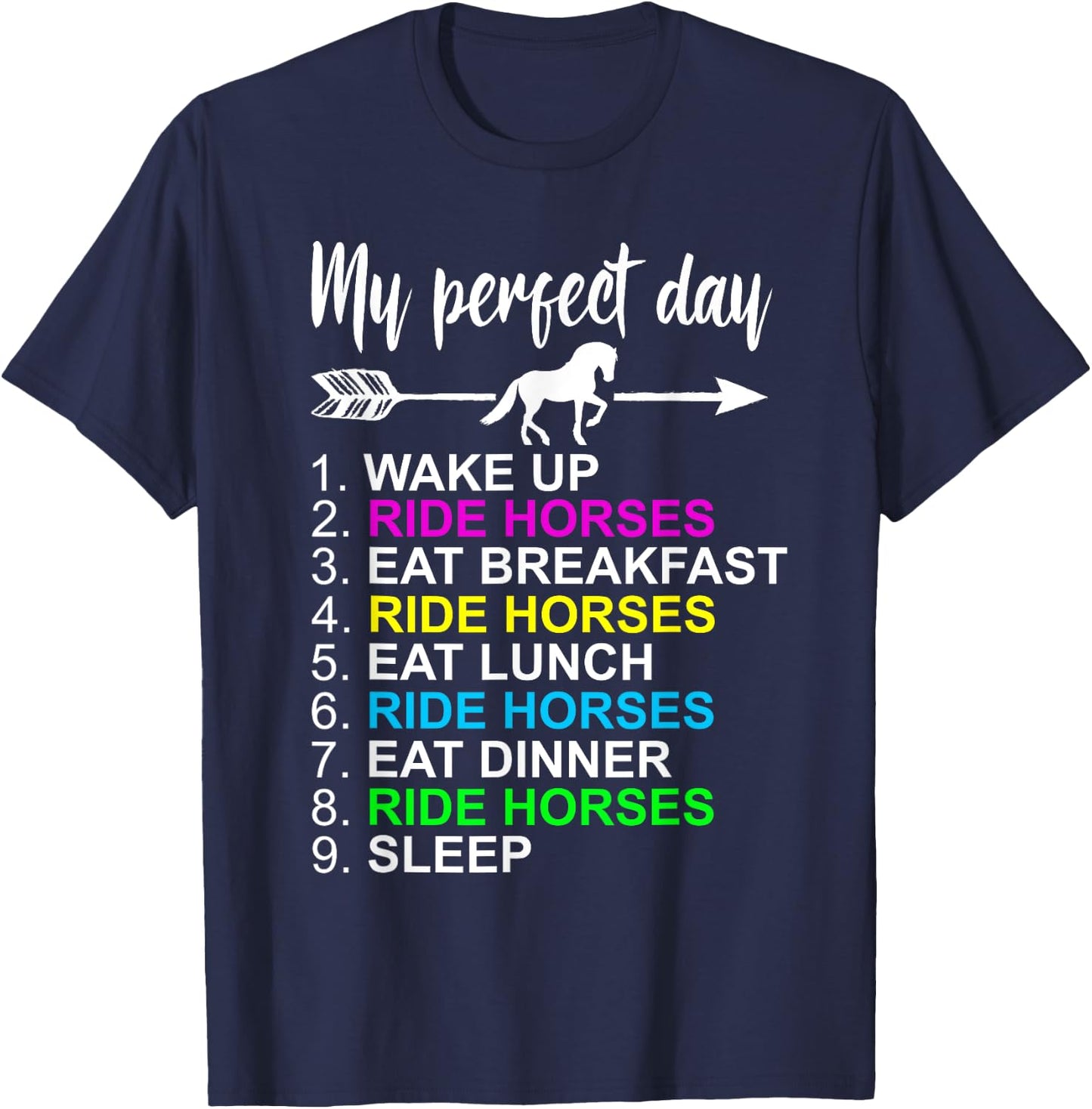 Horse Lover Shirt Horseback Riding Horse Lover Gift T-Shirt - T-Shirt | Navy