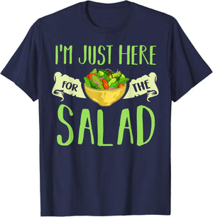 I Love Salad Vegan Dressing Bowl T-Shirt - T-Shirt | Navy