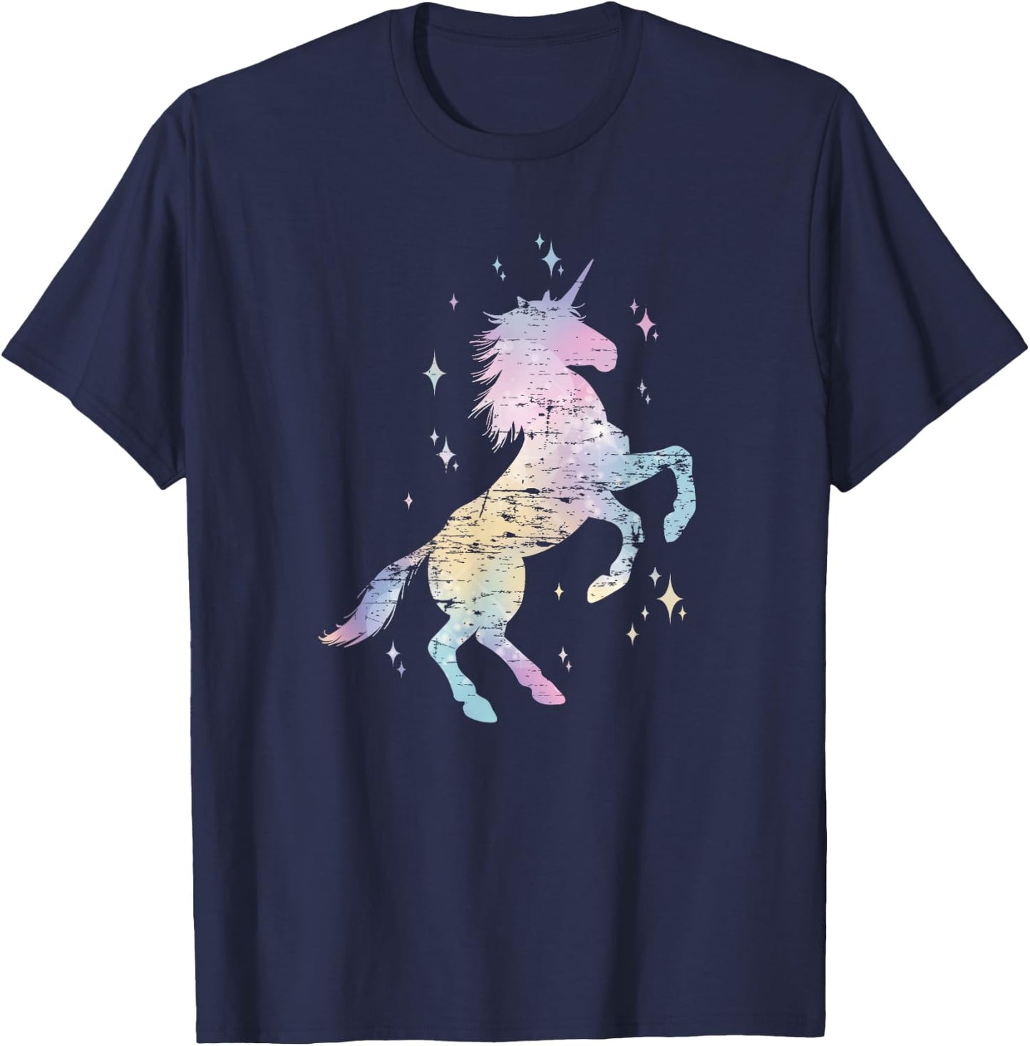 Rainbow Animal Fairy Unicorn Lover Girls Women Gift Unicorn T-Shirt - T-Shirt | Navy