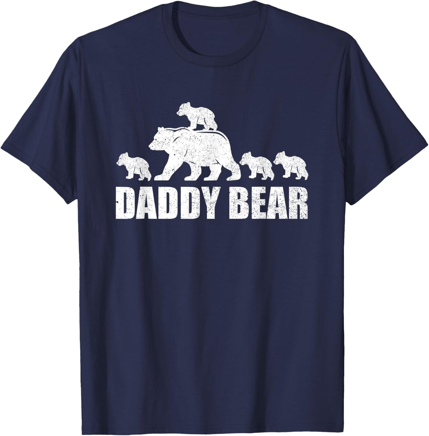 Daddy Bear 4 Cubs Shirt Daddy Bear 4 Kids Dad 4 Kids T-Shirt - T-Shirt | Navy