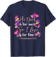 Christian Bible Verse 2 Corinthians 5:15 Flower Butterfly T-Shirt - T-Shirt | Navy