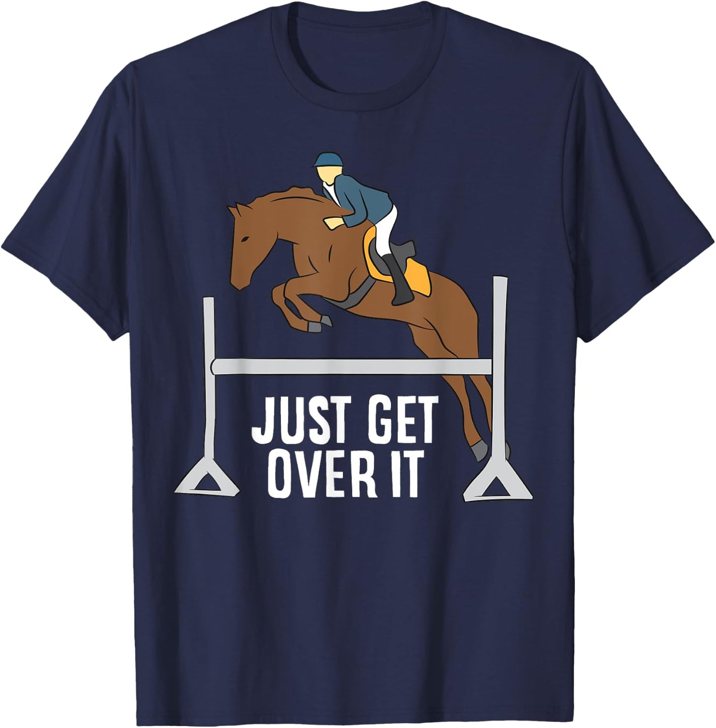 Hunter Jumper Horse Equestrian Love Horses T-Shirt - T-Shirt | Navy