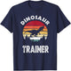 Retro Dinosaur Trainer Shirt, Family Halloween Costume T-Shirt - T-Shirt | Navy