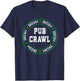 Official Irish Pub Crawl Drinking Party Apparel T-Shirt - T-Shirt | Navy