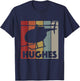 Retro Helicopter Avitation Pilot - Heli Aviator Hughes T-Shirt - T-Shirt | Navy