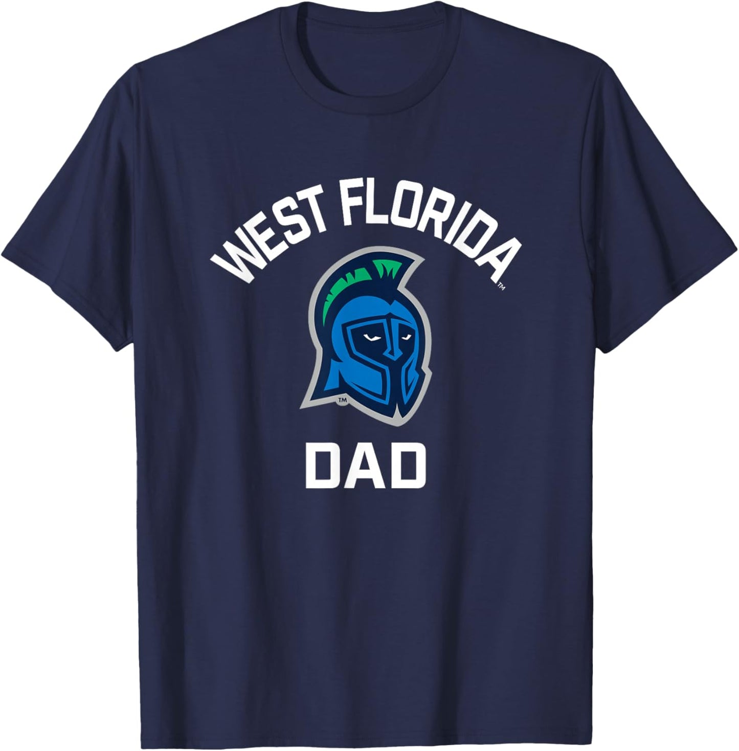 University of West Florida UWF Argonauts Arched Dad T-Shirt - T-Shirt | Navy
