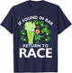 Leprechaun St Patrick's Day If Found In Bar Return To Race T-Shirt - T-Shirt | Navy