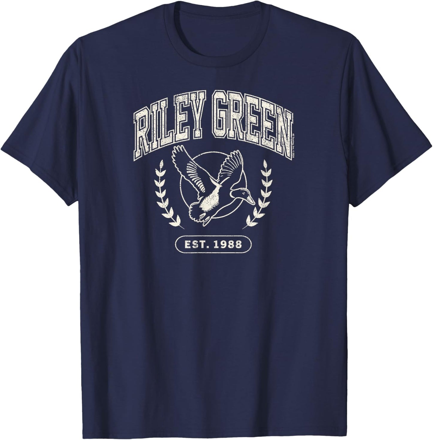 Riley Green - Collegiate Duck EST 1988 Country Singer T-Shirt - T-Shirt | Navy