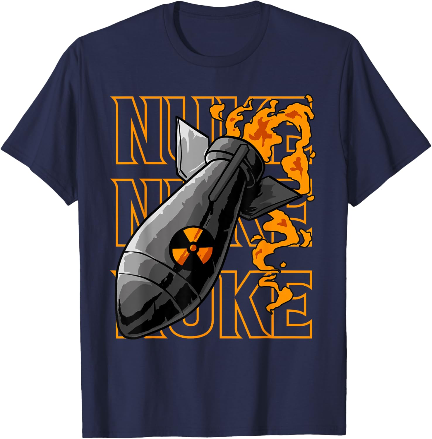 Atomic Bomb Nuclear Mushroom Fission Physicists Gift T-Shirt - T-Shirt | Navy