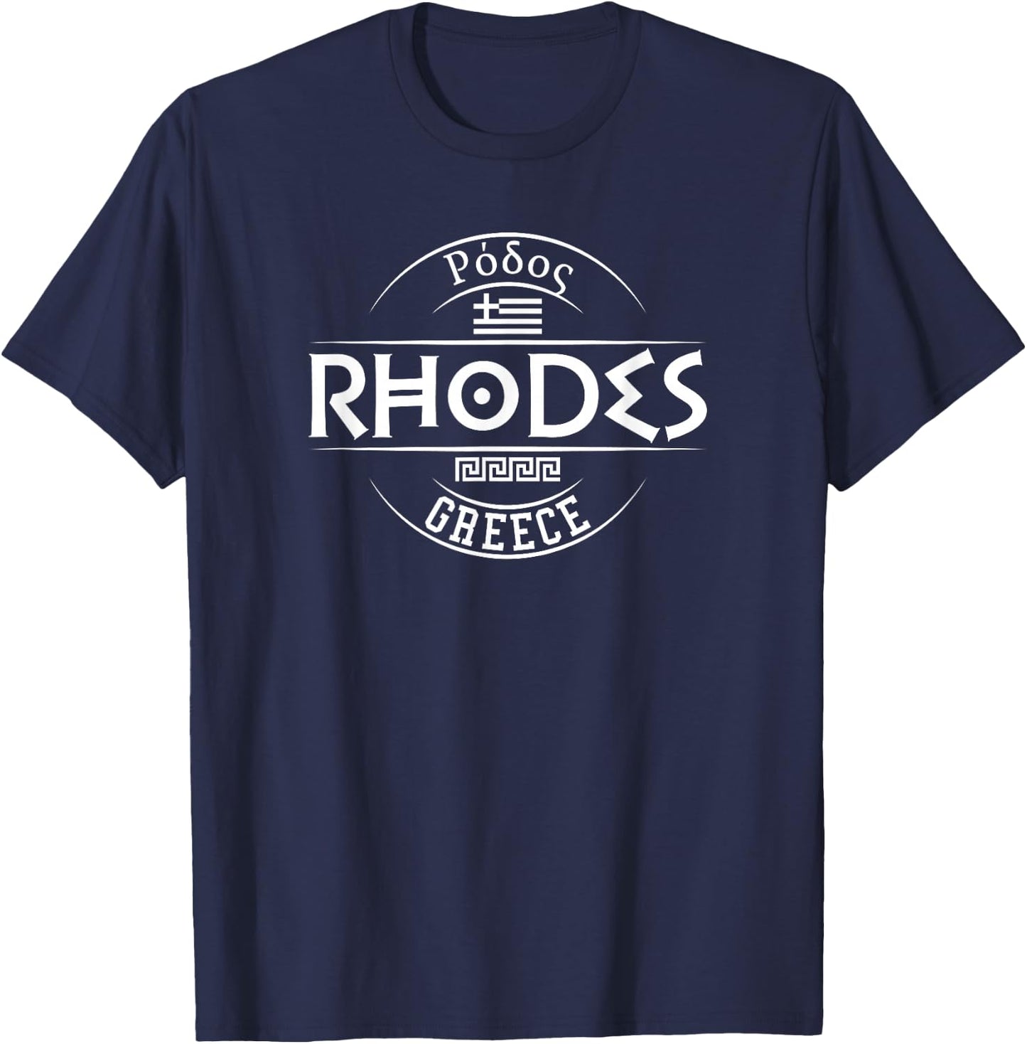 Rhodes Greece T-Shirt - T-Shirt | Navy