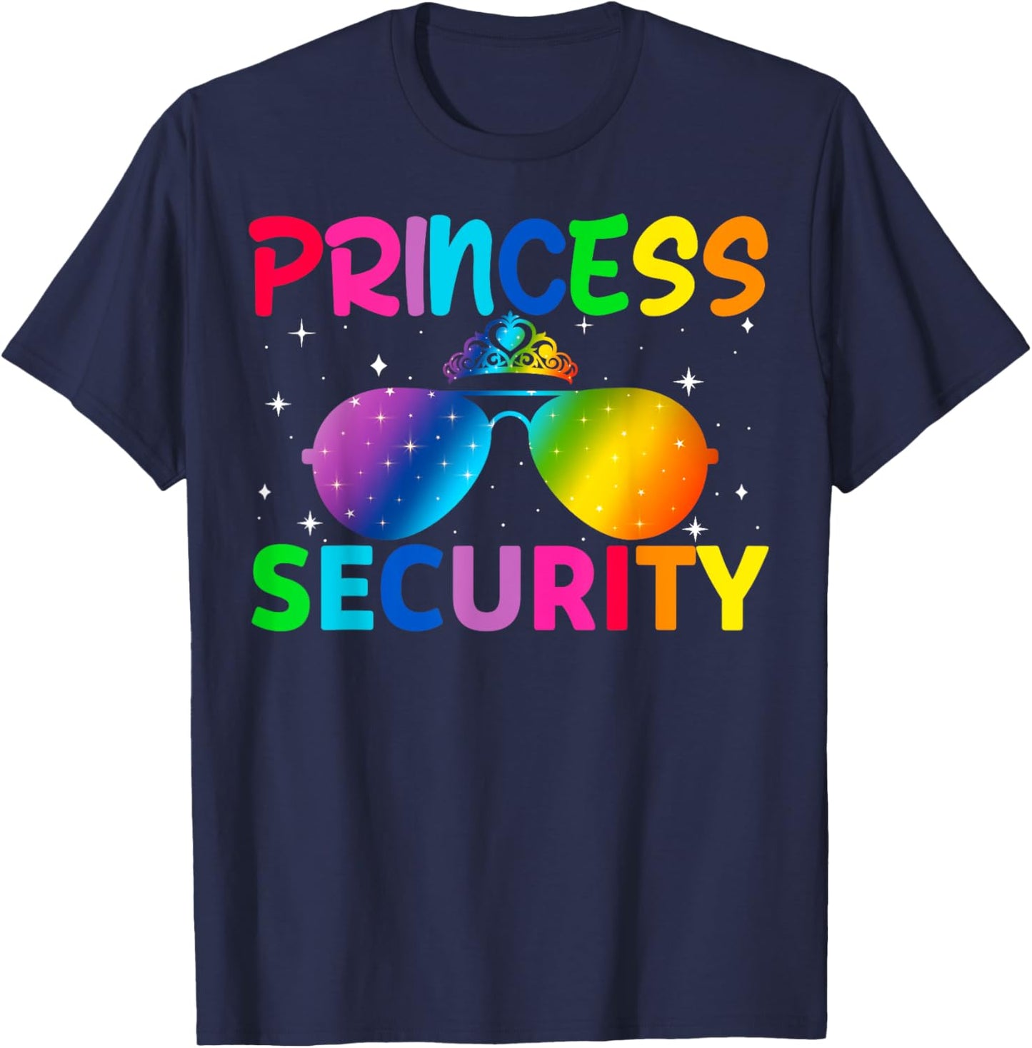 Princess Security Birthday Halloween Party Funny Men Women T-Shirt - T-Shirt | Navy