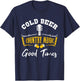 Vintage Cold Beer Country Music Good Times Musician Gift T-Shirt - T-Shirt | Navy