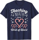 Funny Christmas Candy Cane Work of Heart Math Teacher Women T-Shirt - T-Shirt | Navy