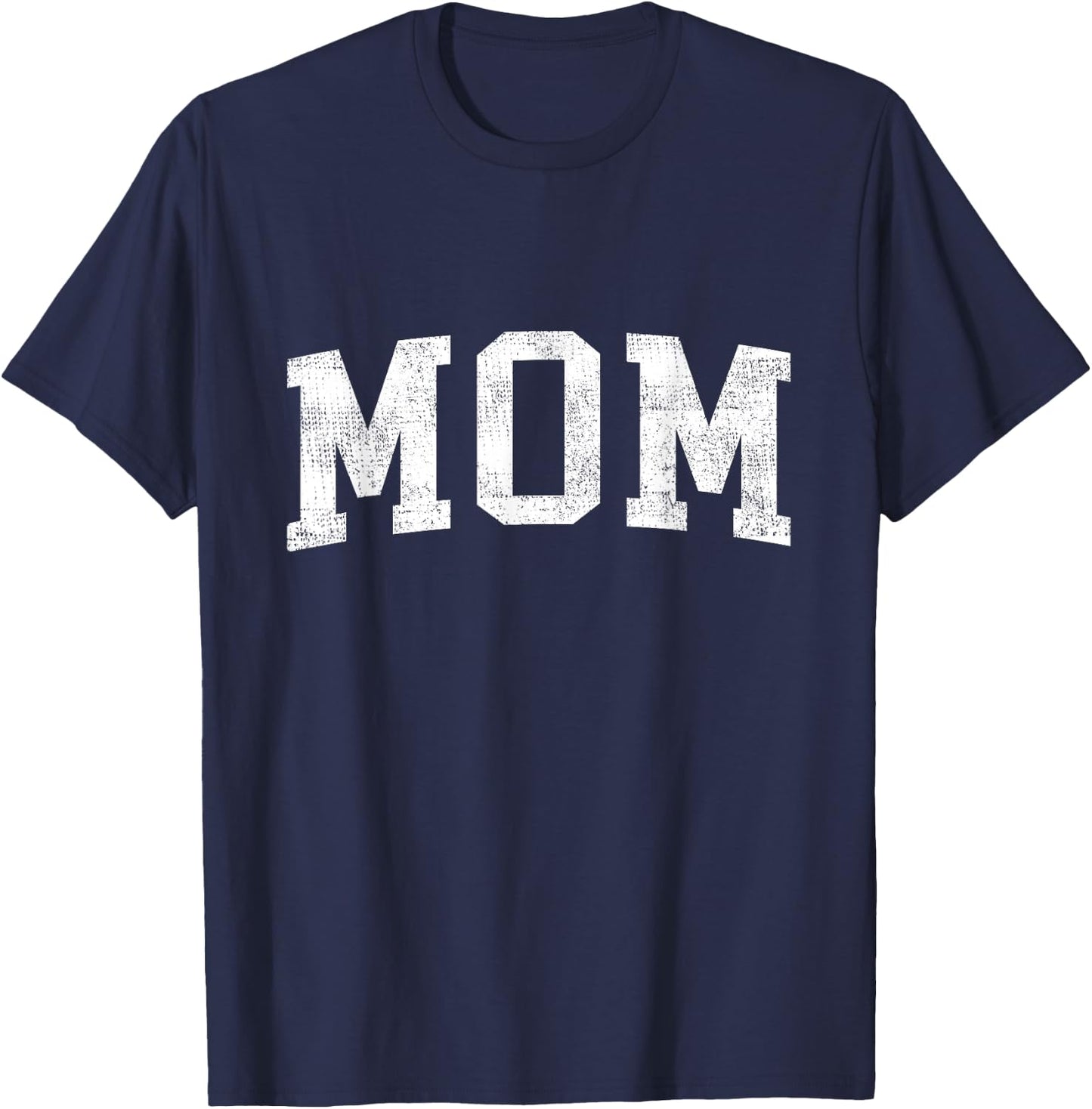 Mom Classic Bold Font Mommy Birthday Gift T-Shirt - T-Shirt | Navy