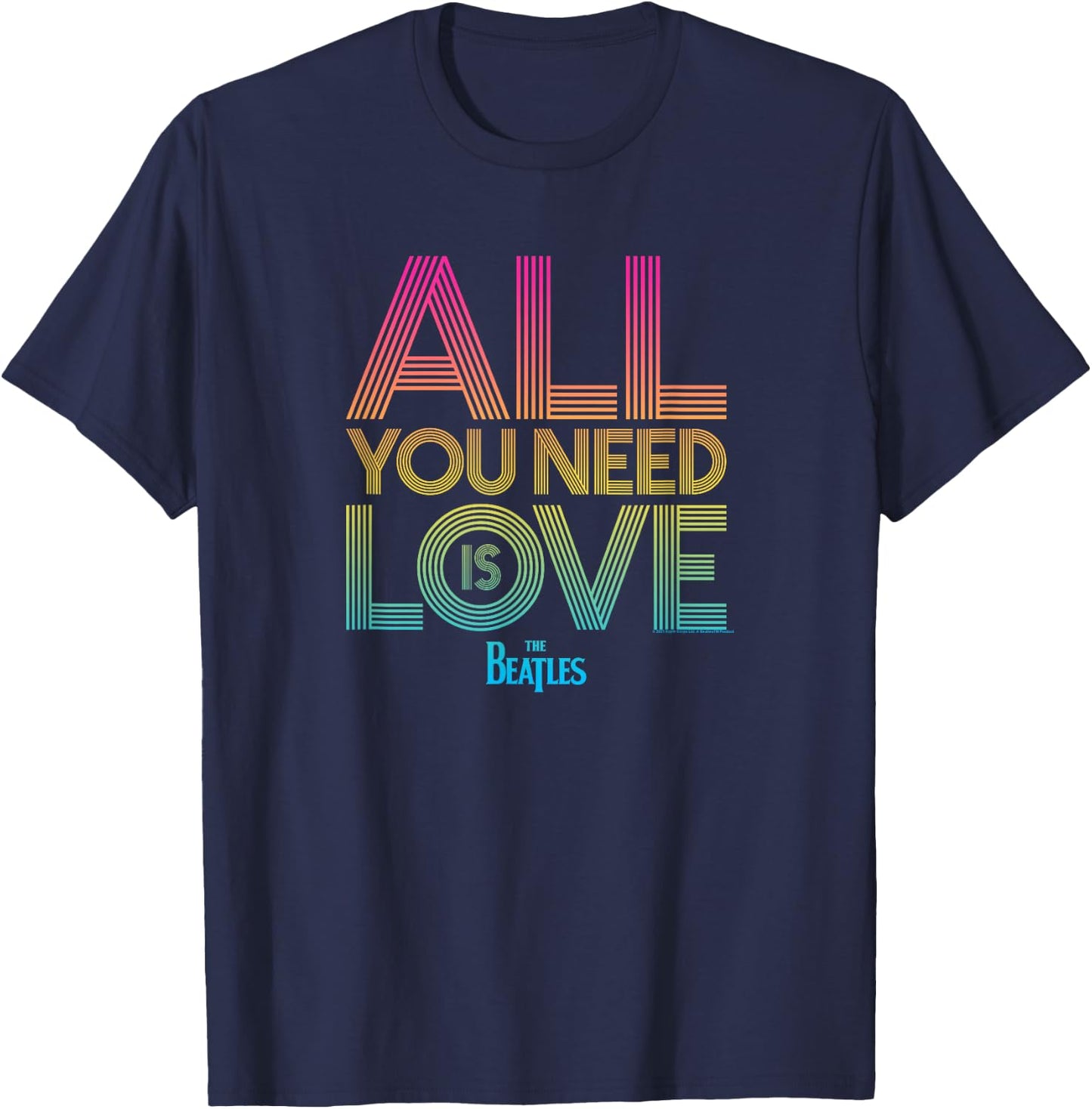 The Beatles All You Need Is Love T-Shirt - T-Shirt | Navy
