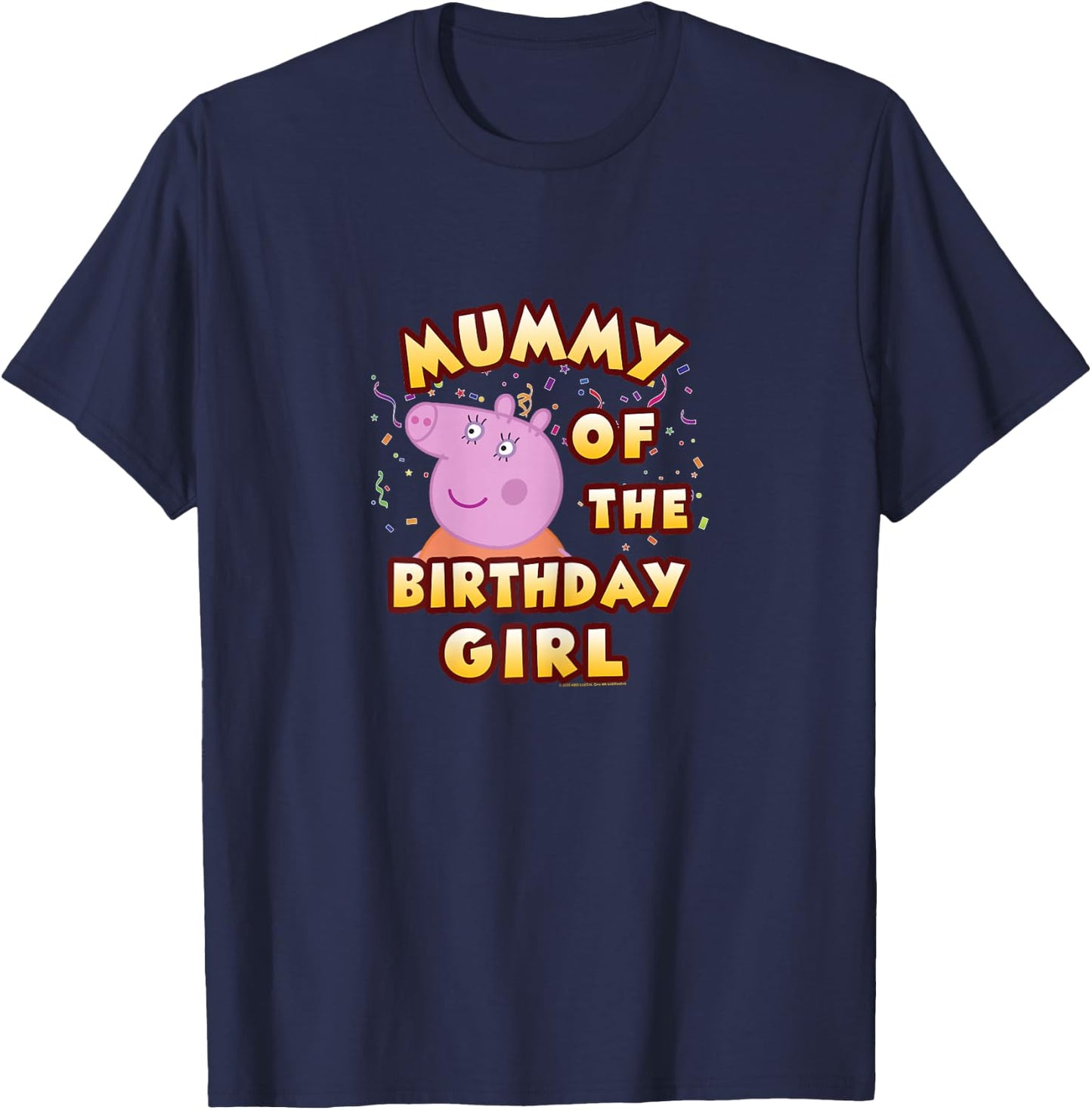 Peppa Pig Mummy of The Birthday Girl T-Shirt - T-Shirt | Navy