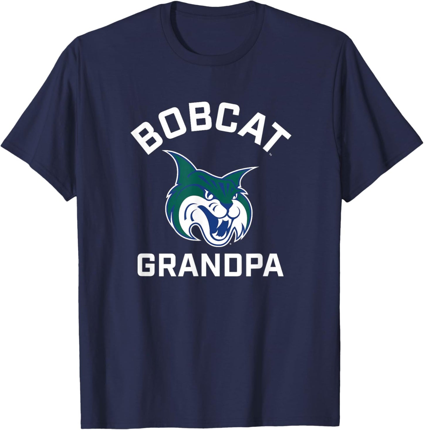 Georgia College GCSU Bobcats Arched Grandpa T-Shirt - T-Shirt | Navy