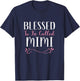 Blessed To Be Called Mimi Grandma Cute Cool T-Shirt - T-Shirt | Navy