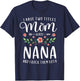 I Have Two Titles Mom And Nana I Rock Them Both Floral T-Shirt - T-Shirt | Navy