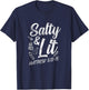 Christian Bible Verse Salty And Lit Matthew 5:13-15 T-Shirt - T-Shirt | Navy
