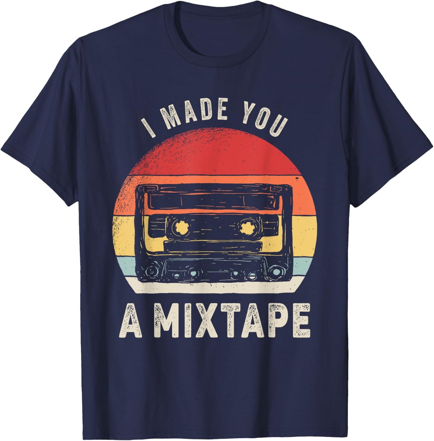 Catch Some Rays Vintage Retro Mixtape 80s 90s T-Shirt - T-Shirt | Navy