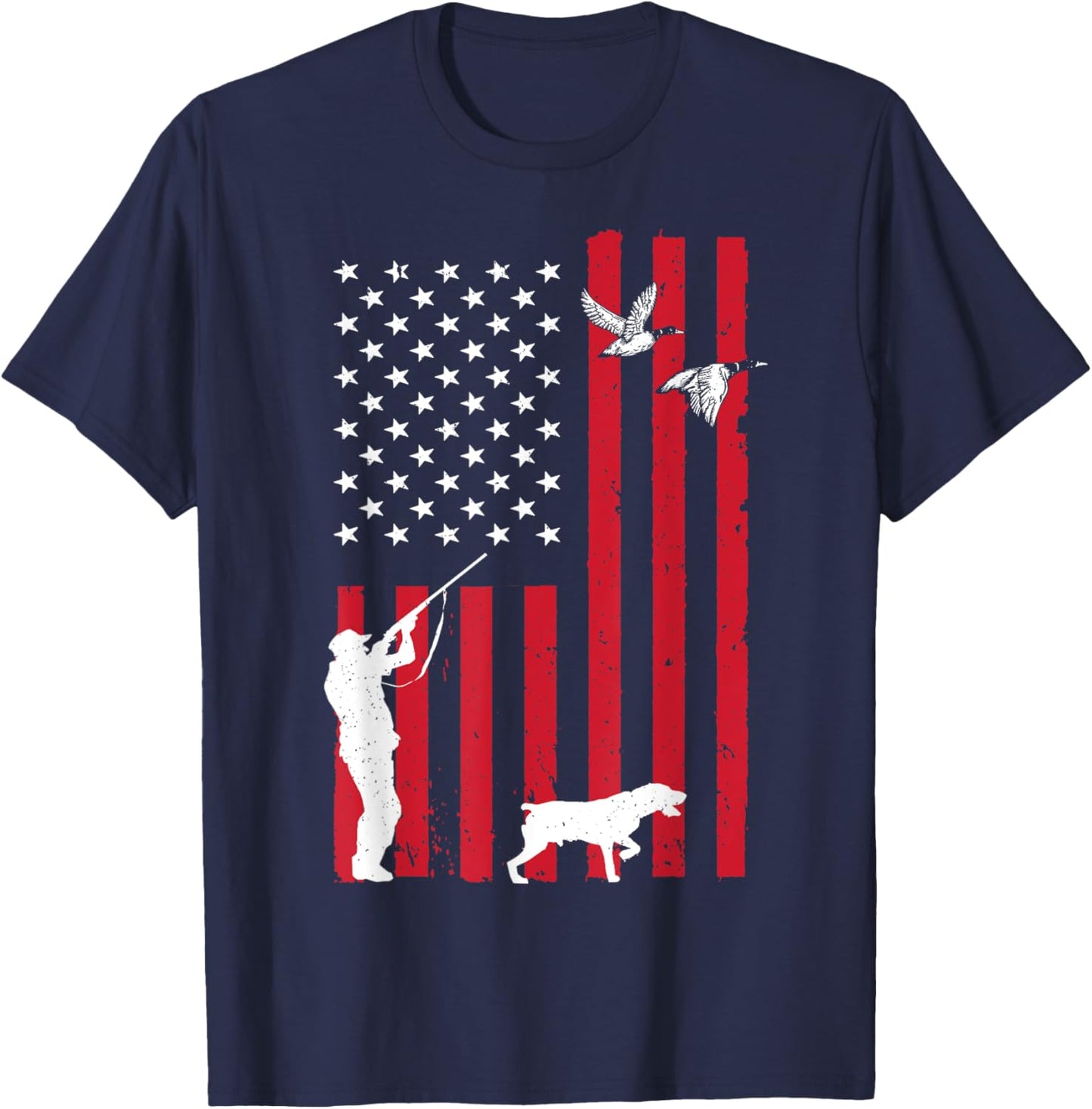 Duck Hunting Art Women Kids Duck Hunter Duck Hunting T-Shirt - T-Shirt | Navy